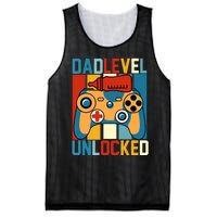 Dad Level Unlocked FatherS Day Celebration Mesh Reversible Basketball Jersey Tank