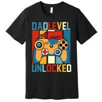 Dad Level Unlocked FatherS Day Celebration Premium T-Shirt