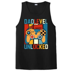 Dad Level Unlocked FatherS Day Celebration PosiCharge Competitor Tank