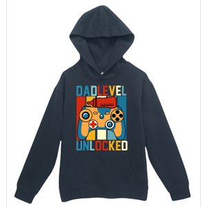 Dad Level Unlocked FatherS Day Celebration Urban Pullover Hoodie