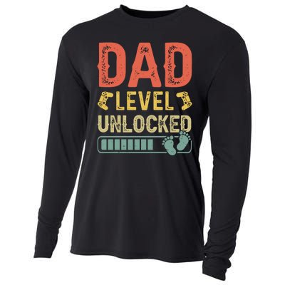 Dad Level Unlocked Cooling Performance Long Sleeve Crew