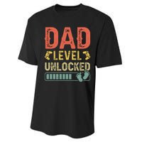 Dad Level Unlocked Performance Sprint T-Shirt