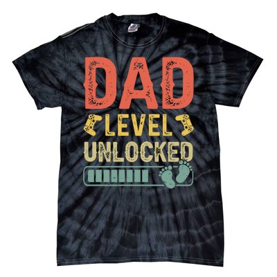 Dad Level Unlocked Tie-Dye T-Shirt