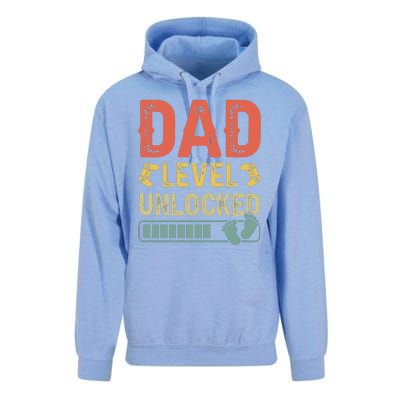 Dad Level Unlocked Unisex Surf Hoodie