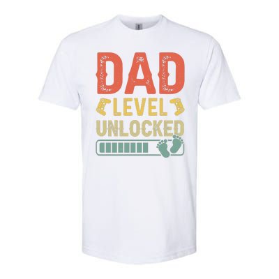 Dad Level Unlocked Softstyle CVC T-Shirt