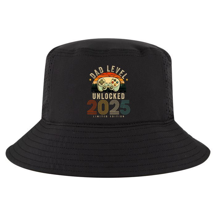Dad Level Unlocked 2025 Dad Est 2025 Promoted To Dad 2025 Cool Comfort Performance Bucket Hat