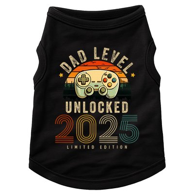 Dad Level Unlocked 2025 Dad Est 2025 Promoted To Dad 2025 Doggie Tank