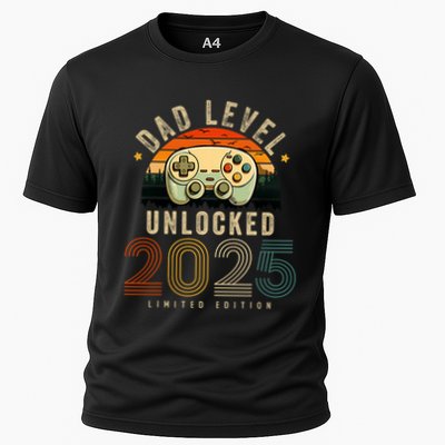 Dad Level Unlocked 2025 Dad Est 2025 Promoted To Dad 2025 Performance Shirt