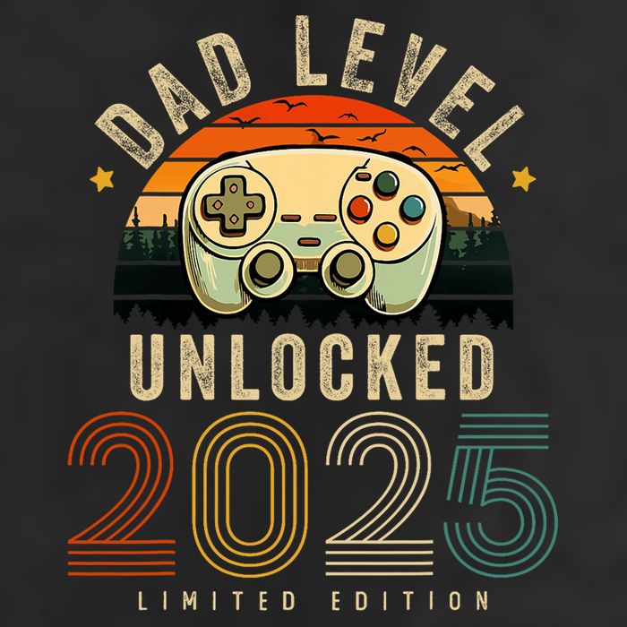 Dad Level Unlocked 2025 Dad Est 2025 Promoted To Dad 2025 Premium Pullover Hoodie