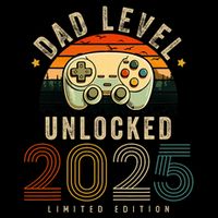 Dad Level Unlocked 2025 Dad Est 2025 Promoted To Dad 2025 Youth Performance Sprint T-Shirt