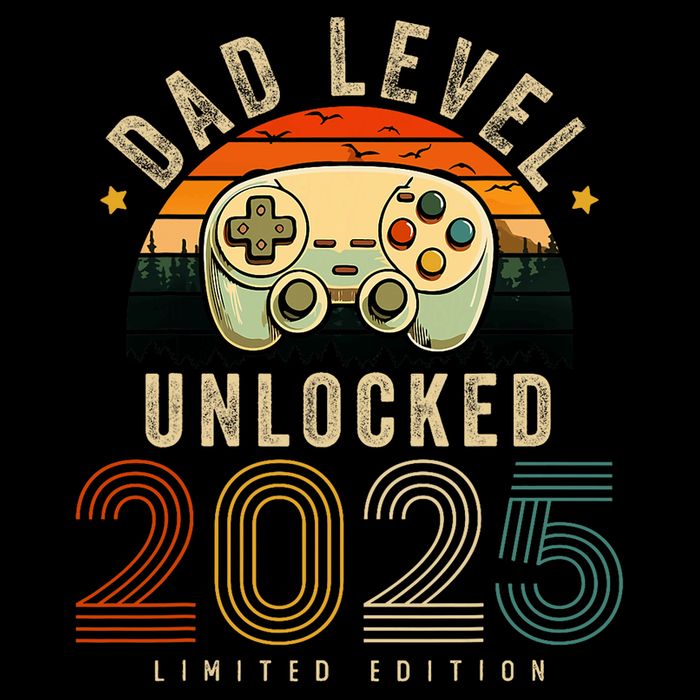Dad Level Unlocked 2025 Dad Est 2025 Promoted To Dad 2025 Youth Performance Sprint T-Shirt