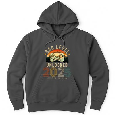 Dad Level Unlocked 2025 Dad Est 2025 Promoted To Dad 2025 Hoodie