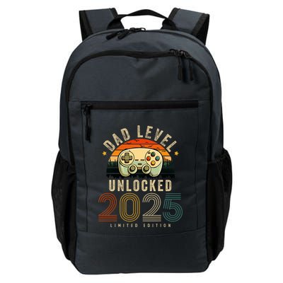 Dad Level Unlocked 2025 Dad Est 2025 Promoted To Dad 2025 Backpack
