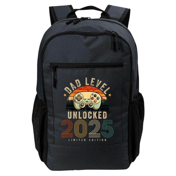 Dad Level Unlocked 2025 Dad Est 2025 Promoted To Dad 2025 Backpack