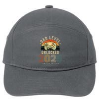 Dad Level Unlocked 2025 Dad Est 2025 Promoted To Dad 2025 7-Panel Snapback Hat