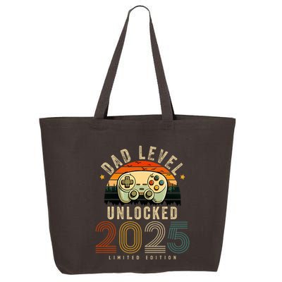 Dad Level Unlocked 2025 Dad Est 2025 Promoted To Dad 2025 25L Jumbo Tote