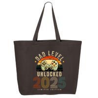 Dad Level Unlocked 2025 Dad Est 2025 Promoted To Dad 2025 25L Jumbo Tote