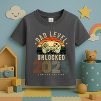 Dad Level Unlocked 2025 Dad Est 2025 Promoted To Dad 2025 Toddler T-Shirt