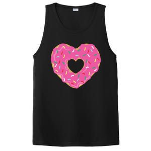 Donut Love Valentine's Day Heart Cute Meaningful Gift PosiCharge Competitor Tank