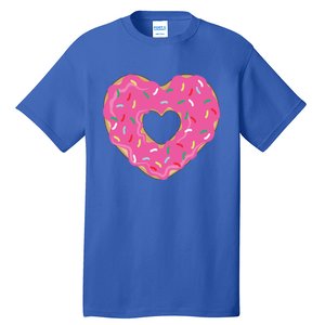 Donut Love Valentine's Day Heart Cute Meaningful Gift Tall T-Shirt