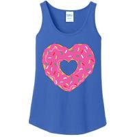 Donut Love Valentine's Day Heart Cute Meaningful Gift Ladies Essential Tank