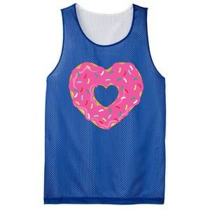 Donut Love Valentine's Day Heart Cute Meaningful Gift Mesh Reversible Basketball Jersey Tank