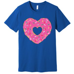 Donut Love Valentine's Day Heart Cute Meaningful Gift Premium T-Shirt