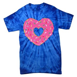 Donut Love Valentine's Day Heart Cute Meaningful Gift Tie-Dye T-Shirt