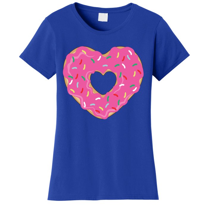 Donut Love Valentine's Day Heart Cute Meaningful Gift Women's T-Shirt