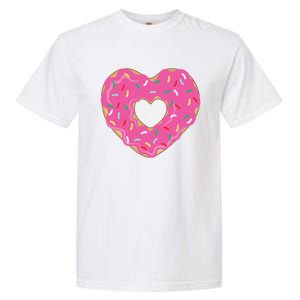 Donut Love Valentine's Day Heart Cute Meaningful Gift Garment-Dyed Heavyweight T-Shirt