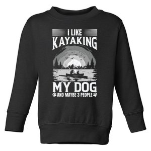 Dog Life Vests For Kayaking Dog Kayak Gear Lake Kayaking Funny Gift Toddler Sweatshirt