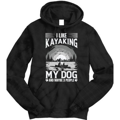 Dog Life Vests For Kayaking Dog Kayak Gear Lake Kayaking Funny Gift Tie Dye Hoodie