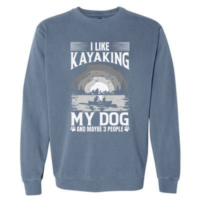 Dog Life Vests For Kayaking Dog Kayak Gear Lake Kayaking Funny Gift Garment-Dyed Sweatshirt