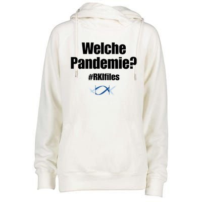 Dr. Lockdown Viehler Wearing Welche Pandemie Rklfile Womens Funnel Neck Pullover Hood