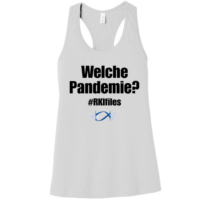 Dr. Lockdown Viehler Wearing Welche Pandemie Rklfile Women's Racerback Tank