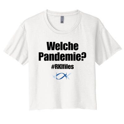 Dr. Lockdown Viehler Wearing Welche Pandemie Rklfile Women's Crop Top Tee