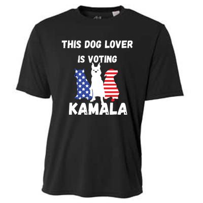 Dog Lover Voting Kamala Patriotic Dog Design Cooling Performance Crew T-Shirt