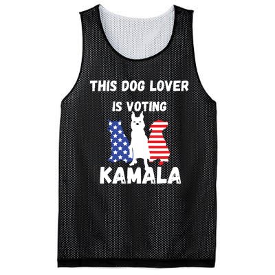 Dog Lover Voting Kamala Patriotic Dog Design Mesh Reversible Basketball Jersey Tank