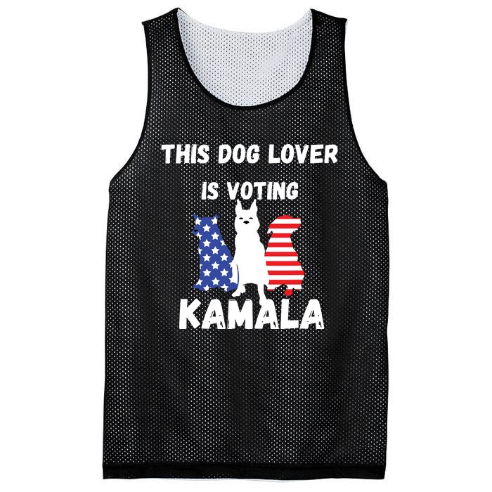 Dog Lover Voting Kamala Patriotic Dog Design Mesh Reversible Basketball Jersey Tank