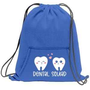 Dental Life Valentine's Day Dental Squad Funny Dentist Tooth Funny Gift Sweatshirt Cinch Pack Bag