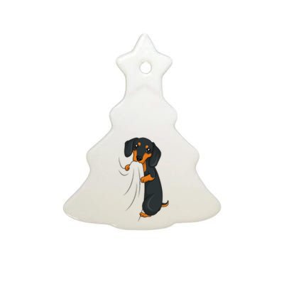 Dachshund Lover Weiner Dog Ceramic Tree Ornament