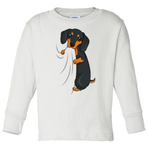 Dachshund Lover Weiner Dog Toddler Long Sleeve Shirt