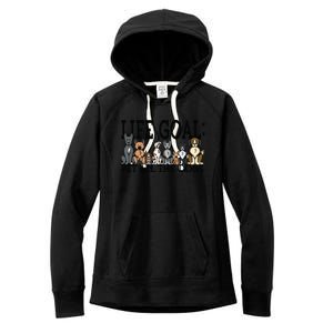 Dog Lovers Women Men Kids Funny Life Goal Pet Dogs Women's Fleece Hoodie