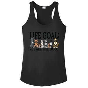 Dog Lovers Women Men Kids Funny Life Goal Pet Dogs Ladies PosiCharge Competitor Racerback Tank