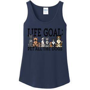 Dog Lovers Women Men Kids Funny Life Goal Pet Dogs Ladies Essential Tank