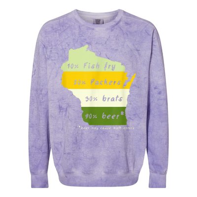 Drink Local Wisconsin Beer Drinking Colorblast Crewneck Sweatshirt