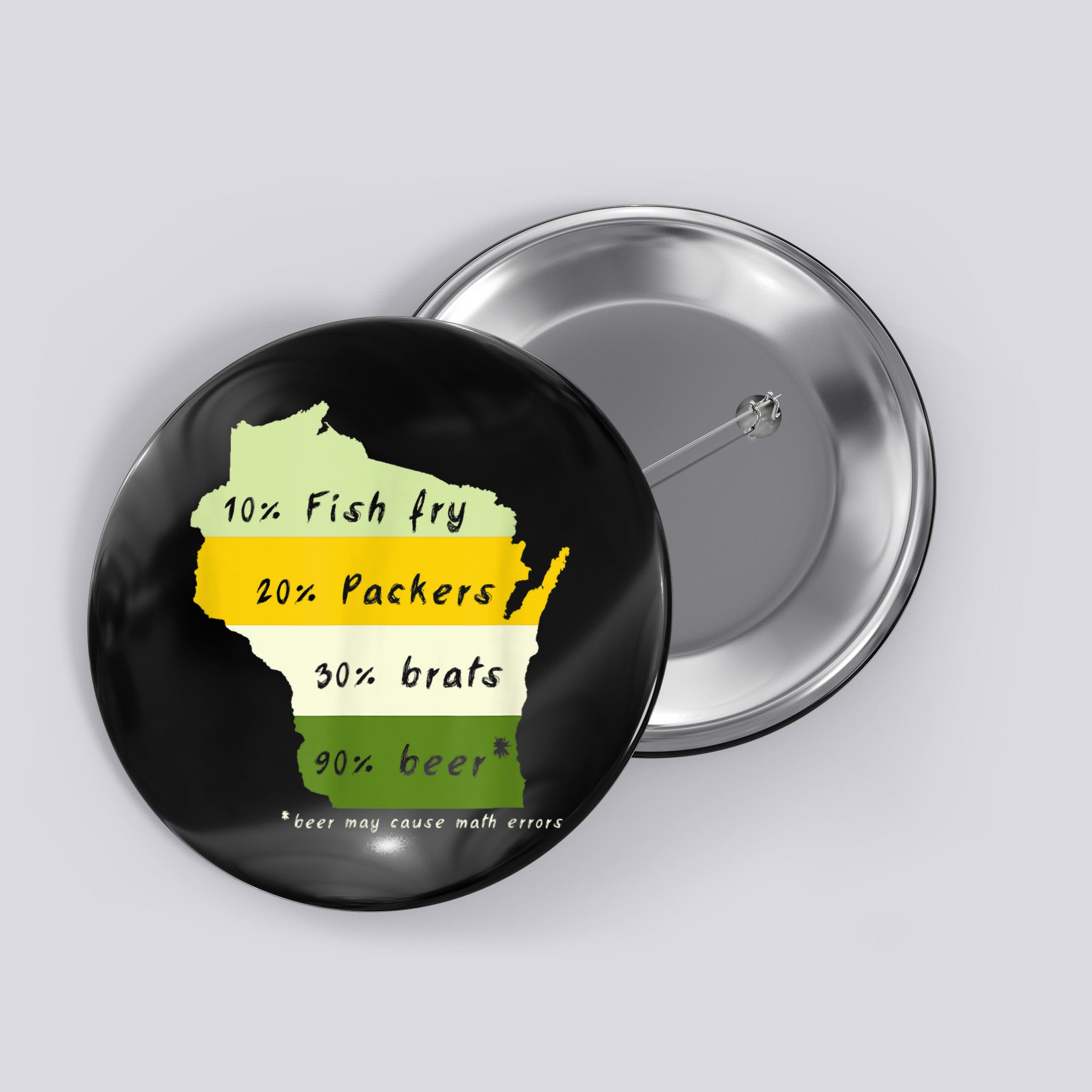 Drink Local Wisconsin Beer Drinking Button