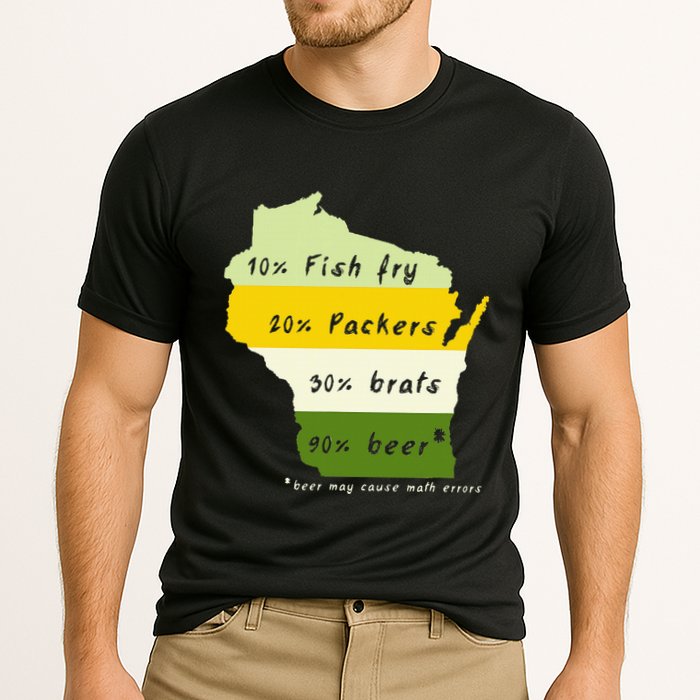 Drink Local Wisconsin Beer Drinking Cooling Performance Crew T-Shirt