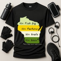 Drink Local Wisconsin Beer Drinking Cooling Performance Crew T-Shirt