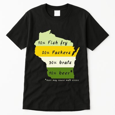 Drink Local Wisconsin Beer Drinking Tall T-Shirt